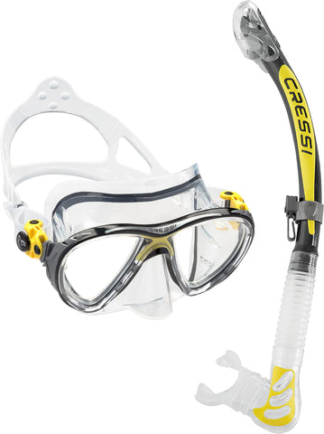 Cressi Big Eyes Evolution Mask & Alpha UD Snorkel Set
