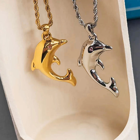 Stainless Steel Dolphin Pendant