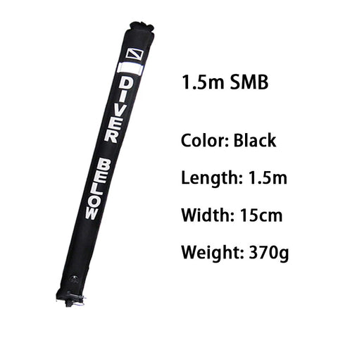 Black Surface Marker Buoy - Dive Manchester