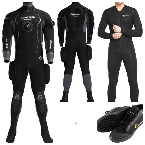 Cressi Glacier Mens Drysuits Package