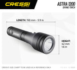 Cressi Astra 1200 Dive Torch