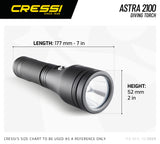 Cressi Astra 2100 Dive Torch