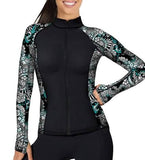 SpaceFish Army Eco-friendly Full Zip Up Rash Guard
