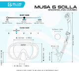 Cressi Musa & Scilla Snorkel Combo