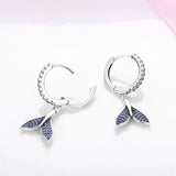 925 Sterling Silver Fish Tail Earring