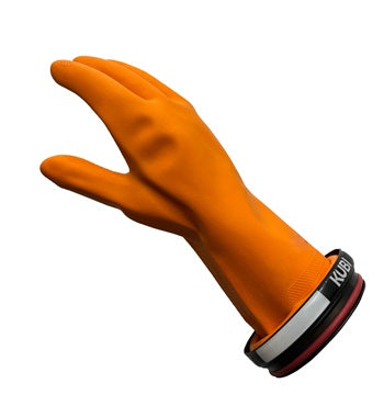 KUBI Orange Standard Latex Gloves