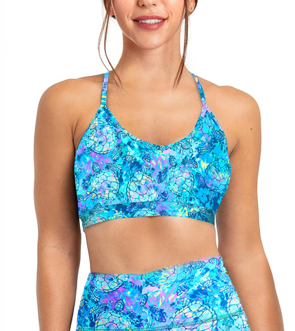 SpaceFish Army Eco-friendly Bikini Sports Bra Hybrid