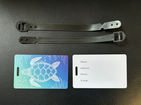 Turtle Travel Bag Tags (2pcs)