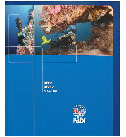 PADI Deep Diver Specialty Course Manual, available at Dive Manchester