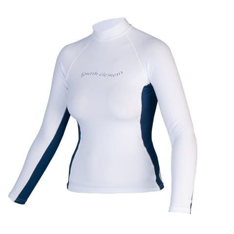 Fourthelement Hydroskin Ladies Rash Guard White - Clearance