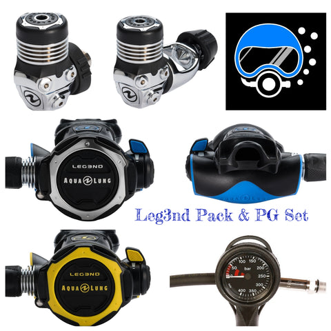 Aqualung Leg3nd Regulator Pack with PG Set - New!! - Dive Manchester