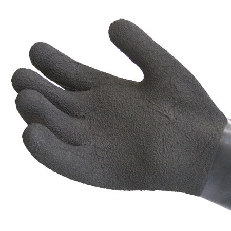 Black Textured Heavyweight Latex Gloves - Dive Manchester